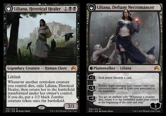 Liliana, Heretical Healer // Liliana, Defiant Necromancer